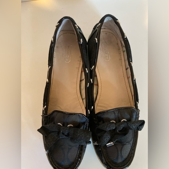 Coach Black Clarisa Loafers Size 9B - Picture 5 of 8